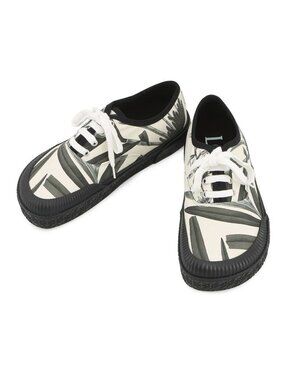 Loewe Sneakers Terra Barca Canvas Rubber 41 Shoes Ivory Green